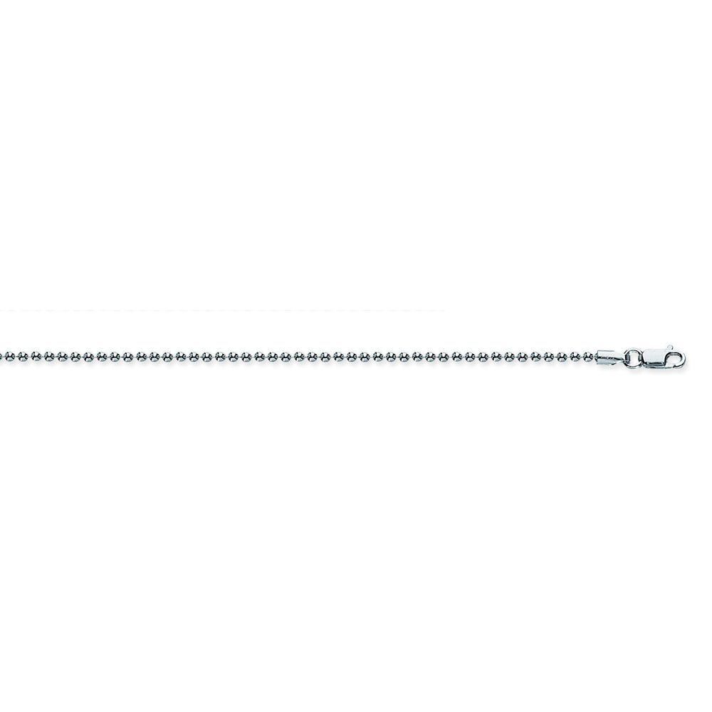 925 Sterling Silver 1.5 Bead Chain in 16 inch, 18 inch, 20 inch, & 24 inch