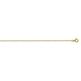 14K Yellow Gold 5.5 Light Rope Chain in 16 inch, 18 inch, & 20 inch