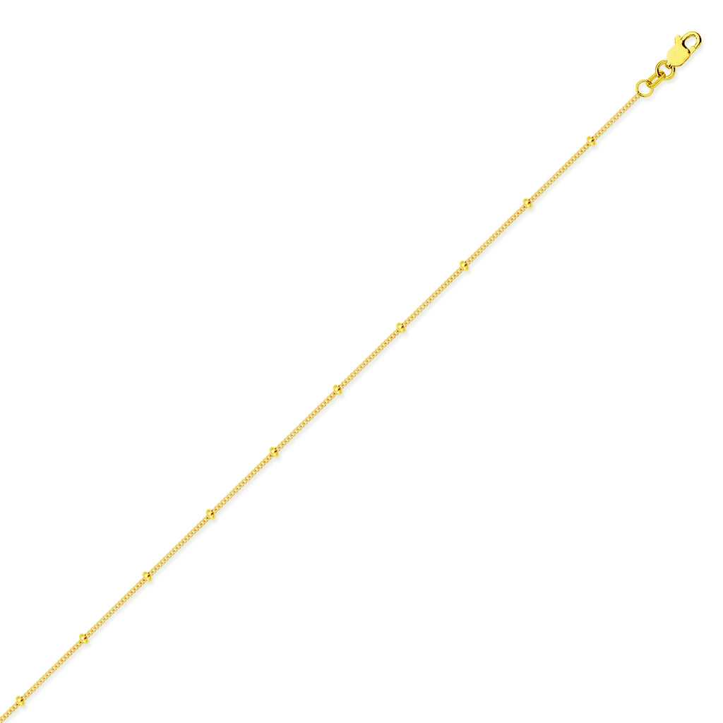 14K Yellow Gold Constellation Style Chain in 16 inch, 18 inch, 20 inch, & 24 inch