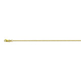 14K Yellow Gold 1.15 Diamond Cut Cable Chain in 16 inch, 18 inch, 20 inch, & 24 inch