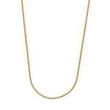 14K Yellow Gold Wheat Chain Anklet 10" length