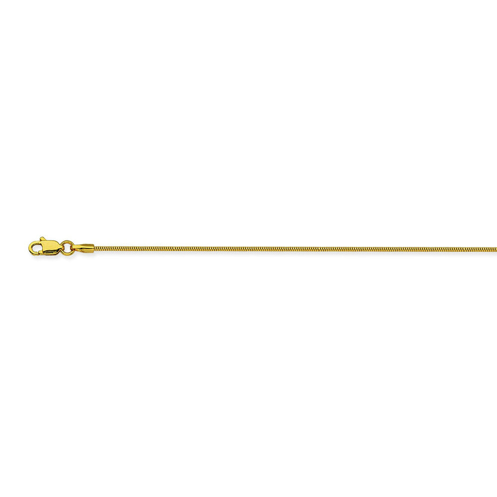 10K Yellow Gold 1.4 Snake Chain in 16 inch, 18 inch, 20 inch, & 24 inch