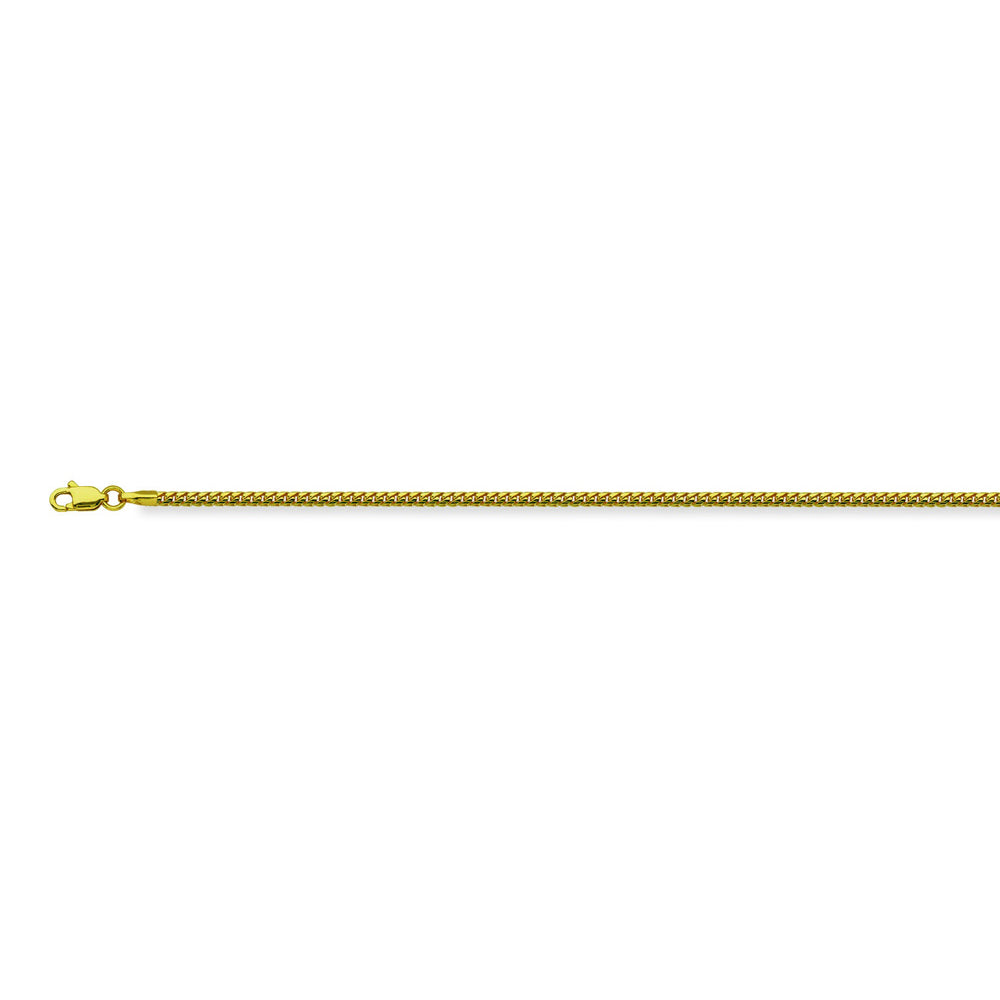 14K Yellow Gold 2 Franco Chain in 20 inch, 22 inch, & 24 inch