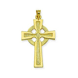 14K Yellow Gold Celtic Style Cross Pendant