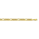 14K Yellow Gold 5.8 Figaro Chain in 8.5 inch, 20 inch, 22 inch, & 24 inch