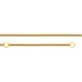 14K Yellow Gold 16" & 18" Adjustable Wheat Chain 1.05 mm 2.15 grams