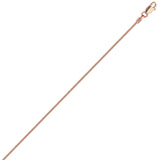 14K Rose Gold 1.4 Snake Chain in 16 inch, 18 inch, 20 inch, & 24 inch