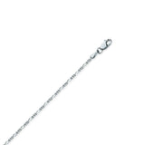 Sterling Silver Figaro Chain Anklet 10