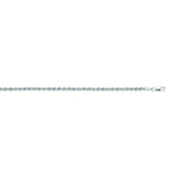 14K White Gold 2.3 Light Rope Chain in 18 inch, 20 inch, 22 inch, 24 inch, & 30 inch