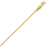 10K Yellow Gold 1.05 Cable Chain in 16 inch, 18 inch, & 20 inch