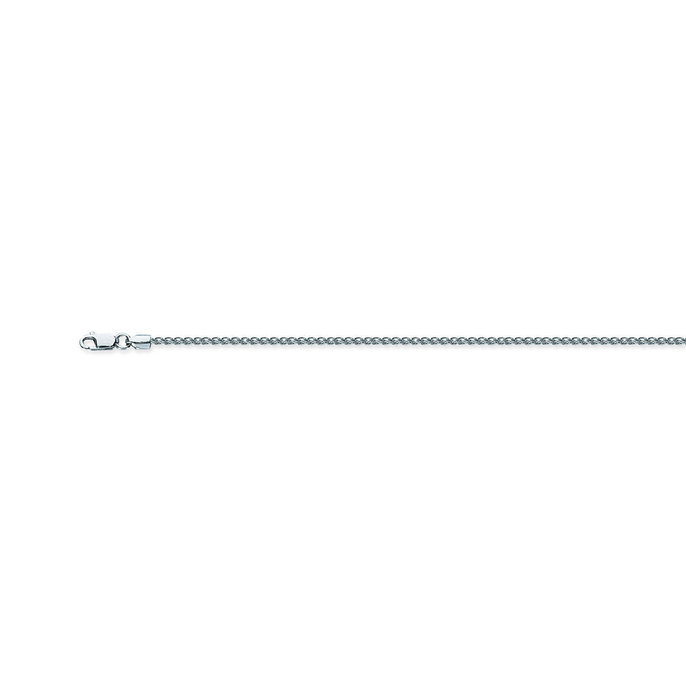 925 Sterling Silver 1.4 Wheat Chain in 16 inch, 18 inch, 20 inch, 24 inch, & 30 inch
