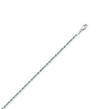 Sterling Silver Rope Chain Anklet 10