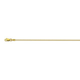 10K Yellow Gold 1 Snake Chain in 16 inch, 18 inch, 24 inch, & 20 inch