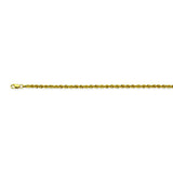 10K Yellow Gold 2 Light Rope Chain in 16 inch, 18 inch, 20 inch, 22 inch, 24 inch, & 30 inch