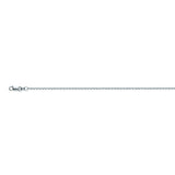 14K White Gold 1.15 Diamond Cut Cable Chain in 16 inch, 18 inch, 20 inch, & 24 inch