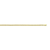 14K Yellow Gold 1.8 Light Rope Chain in 16 inch, 18 inch, 20 inch, 22 inch, & 24 inch