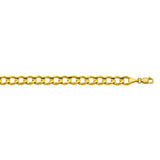 10K Yellow Gold 4.75 Curb Chain in 8 inch, 18 inch, 20 inch, 22 inch, 24 inch, & 30 inch