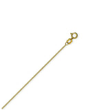 14K Yellow Gold 13-15 inch Childrens Adjustable Curb Chian 0.69 mm 0.95 grams