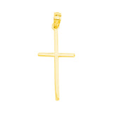 14K Yellow Gold Stick Style Style Cross Pendant