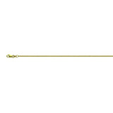 14K Yellow Gold 1.02 Round Wheat Chain in 16 inch, 18 inch, 20 inch, 24 inch, & 30 inch