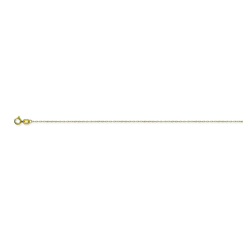 14K Yellow Gold 0.65 Light Rope Chain in 16 inch, 18 inch, & 20 inch