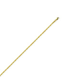 14K Yellow Gold Anchor Chain Anklet 10" length