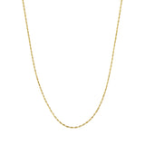 14K Yellow Gold Dorica Chain Anklet 10