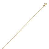 14K Yellow Gold 0.6mm 18" Light Rope Chain 0.38 grams