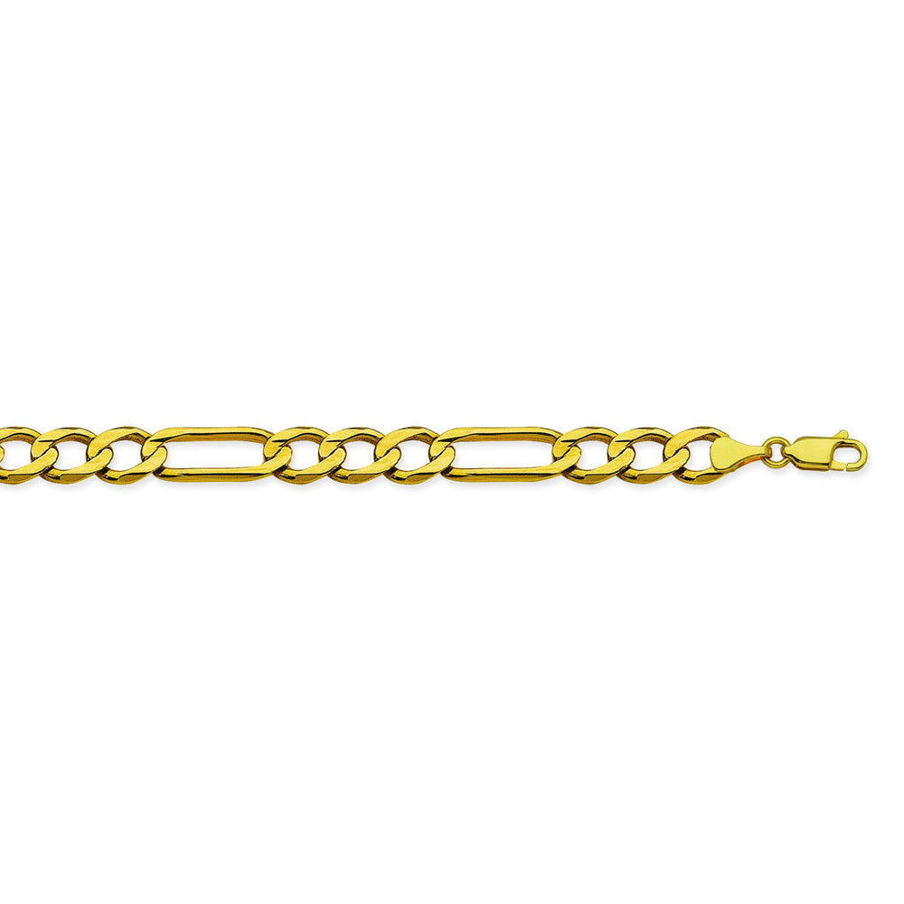 10K Yellow Gold 5.7 Figaro Chain in 8 inch, 20 inch, 22 inch, 24 inch, & 30 inch