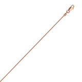 14K Rose Gold 1 Snake Chain in 16 inch, 18 inch, 20 inch, & 24 inch