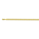 14K Yellow Gold 4.4 Curb Chain in 8 inch, 18 inch, 20 inch, 22 inch, 24 inch, & 30 inch