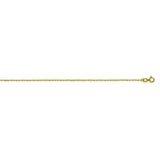 14K Yellow Gold 1 Singapore Chain in 16 inch, 18 inch, & 20 inch