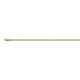 14K Yellow Gold 1.5 Round Wheat Chain in 16 inch, 18 inch, 20 inch, & 24 inch