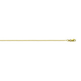 14K Yellow Gold 0.9 Cable Chain in 16 inch, 18 inch, 20 inch, & 24 inch