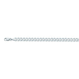 14K White Gold 5.2 Curb Chain in 8.5 inch, 18 inch, 20 inch, 22 inch, 24 inch, 30 inch