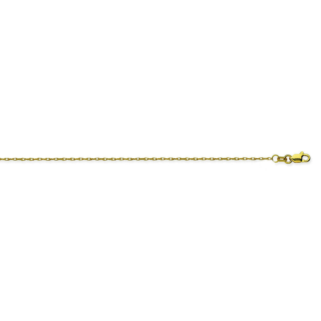 14K Yellow Gold 1.2 Light Rope Chain in 16 inch, 18 inch, & 20 inch