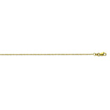 14K Yellow Gold 1.2 Light Rope Chain in 16 inch, 18 inch, & 20 inch