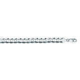 10K White Gold 8.5 Curb Chain in 9 inch, 22 inch, 24 inch, & 30 inch