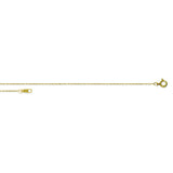 14K Yellow Gold 0.7mm 18" Light Rope Chain 0.57 grams