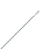 Sterling Silver Rope Chain Anklet 10