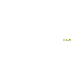 10K Yellow Gold 0.6 Box Chain in 16 inch, 18 inch, 20 inch, 22 inch, & 24 inch