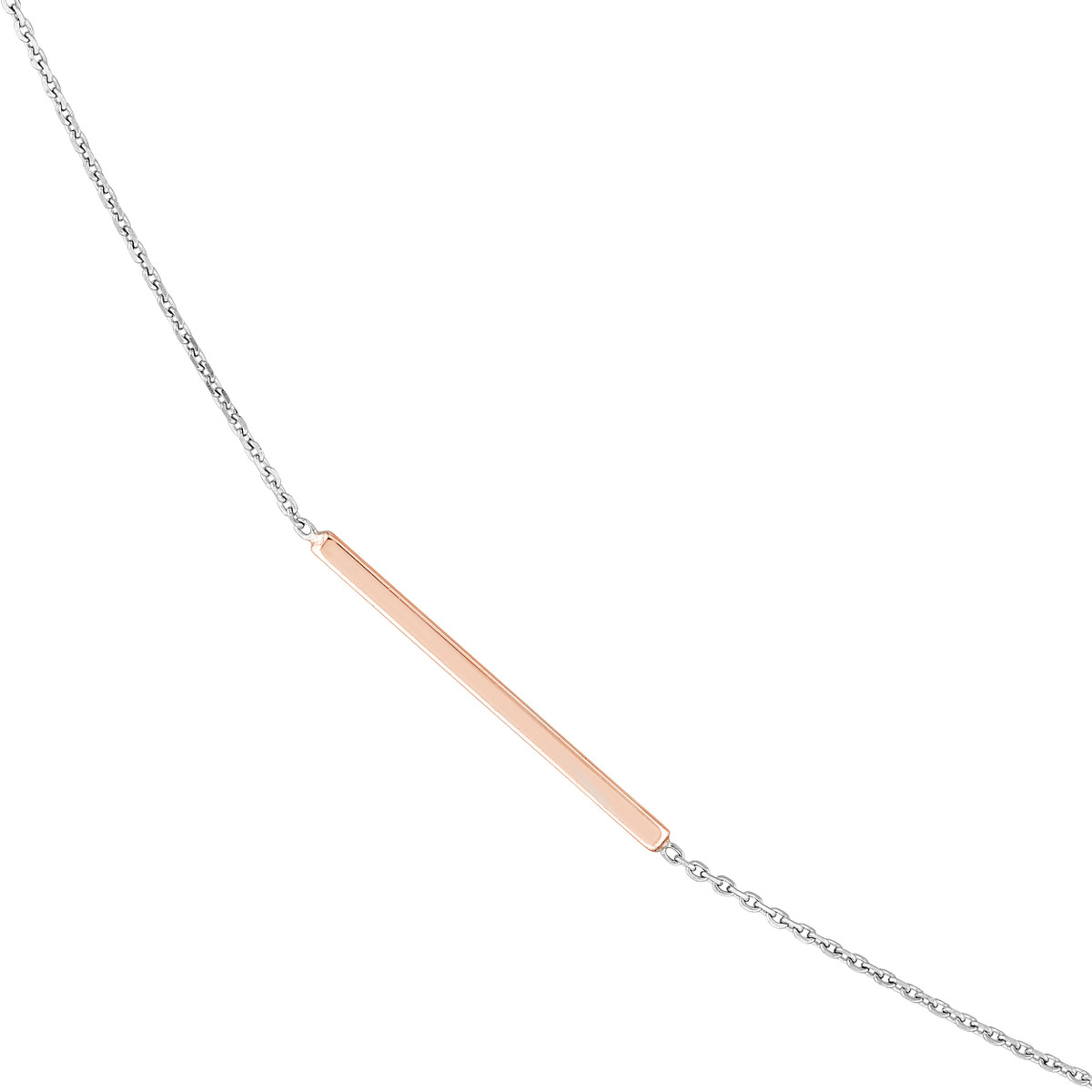 Long and Lovely Rose/White Bead Necklace | 36 Inch | Cable Chain - Sterling Silver - by Dazyle - Image 2