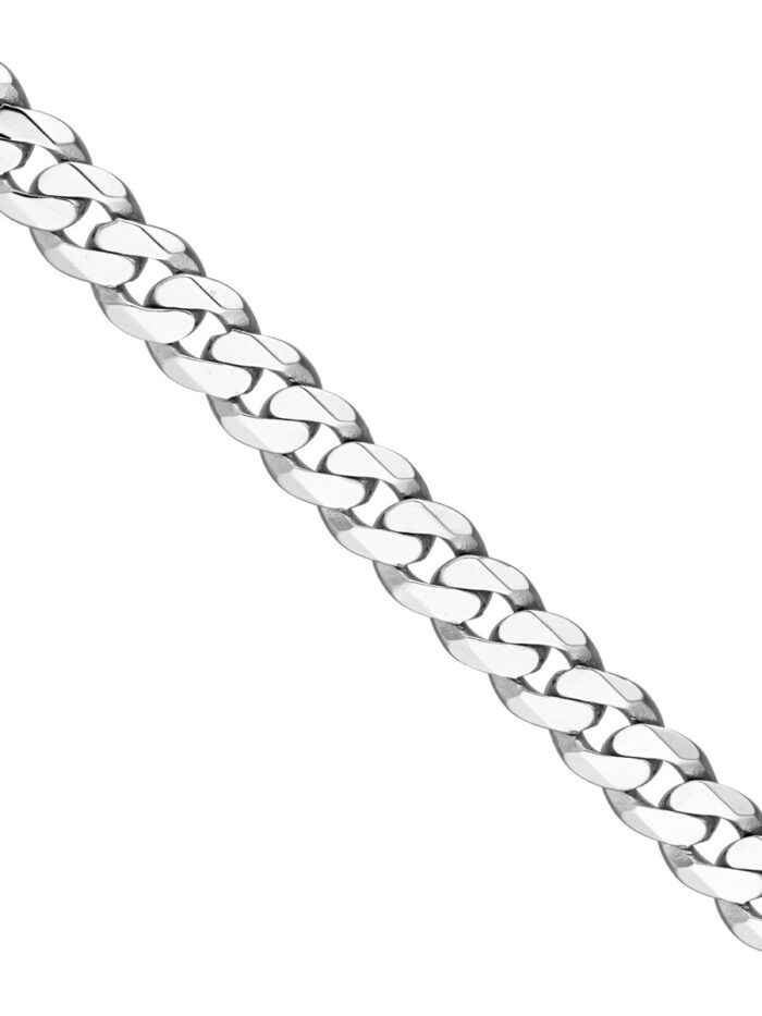 4.7mm Miami Cuban Chain - 14K White Gold - 8.5 Inches - by Dazyle