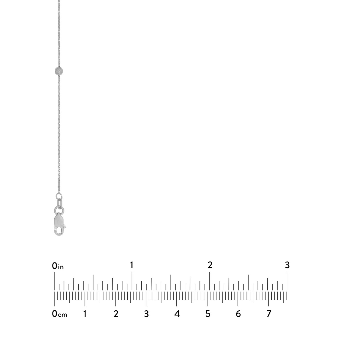 White/Black Filigree Station Long & Love Necklace - Sterling Silver - 36 Inch - by Dazyle - Image 5