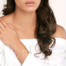 5.9mm Hollow D/C Curb Chain Bracelet - 14K Yellow Gold 7.5 Inch - by Dazyle