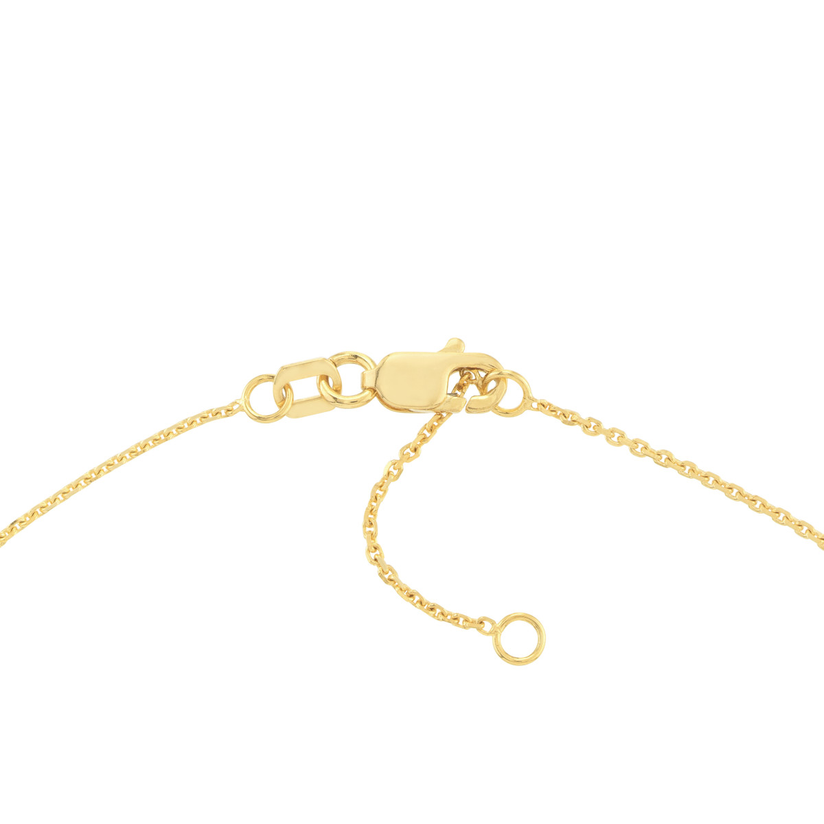 Elephant Trio Adjustable Anklet - 14K Yellow Gold 9 to 10 Inches - by Dazyle - Image 4