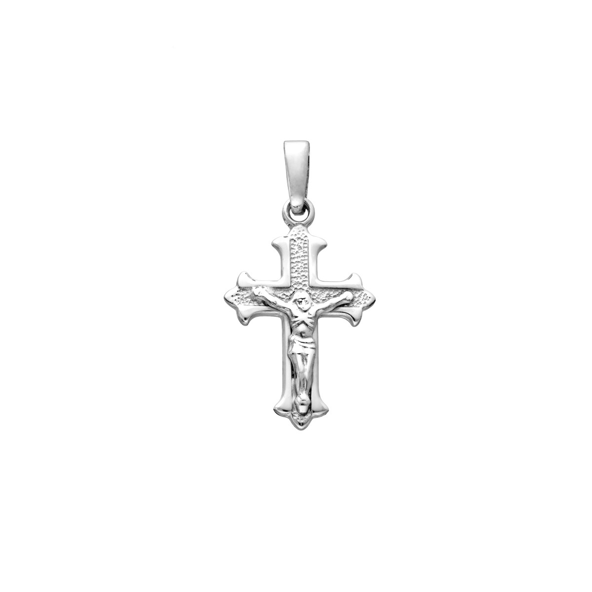 Sterling Silver Crucifix Pendant - by Dazyle