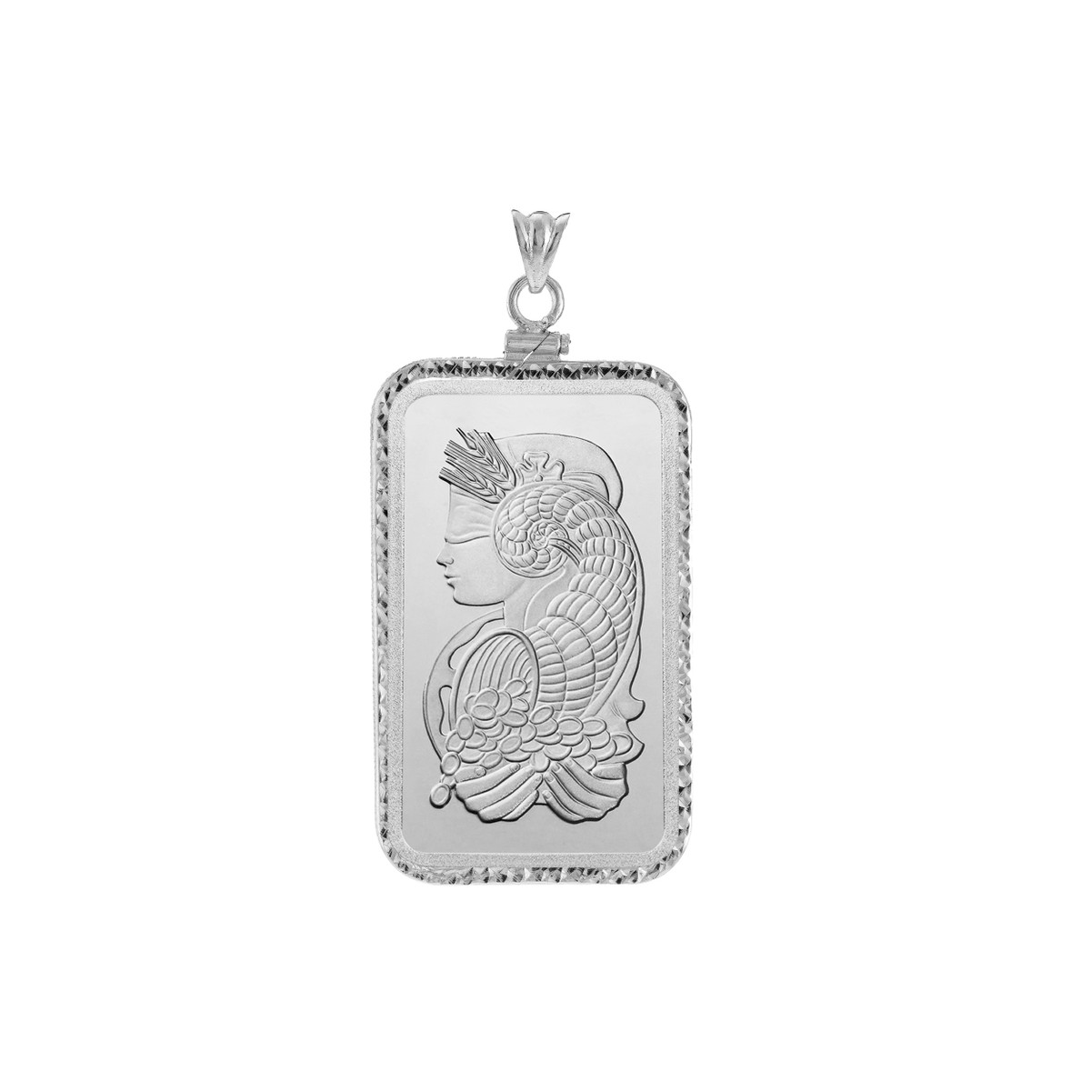 Pamp Suisse Lady Fortuna Coin Bezel - 1 Oz Silver D/C - Screw Top - Sterling Silver - by Dazyle - Image 3
