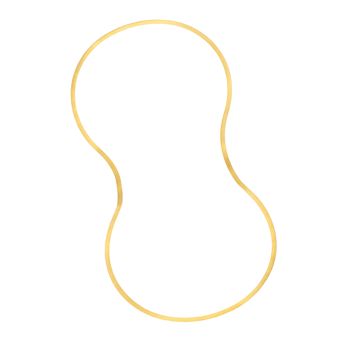 2.70mm Triple Herringbone Chain Lobster Lock - 14K Yellow Gold 16-inch - by Dazyle - Image 3