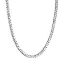 Sterling Silver 7mm 8 Sided D/C Curb Chain Bracelet - Sterling Silver - 8 Inches - by Dazyle